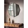 Bowie 80x80cm Black Octagon Mirror