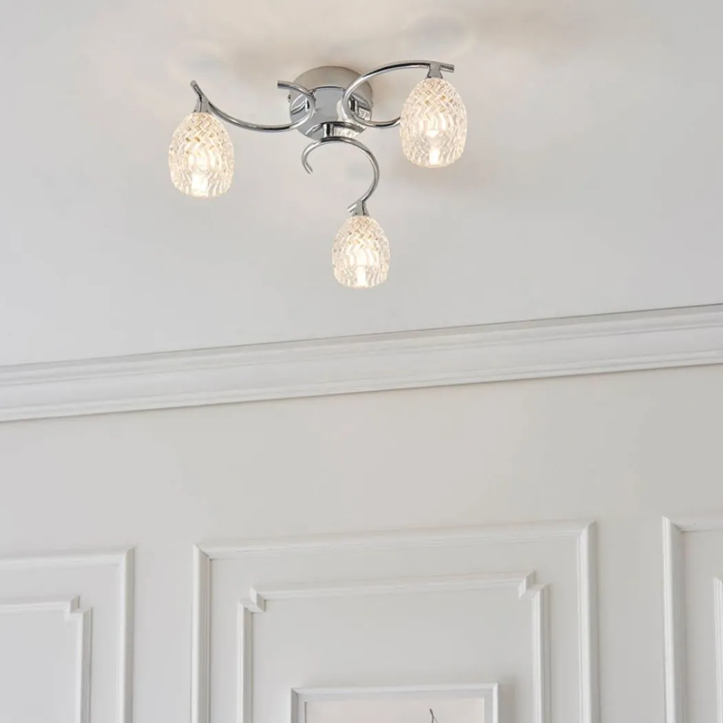 Boyer 3 Light Semi-Flush Ceiling Light