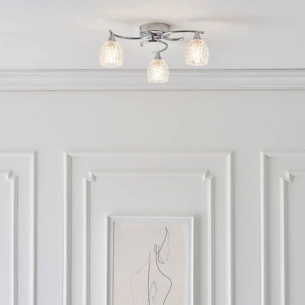 Boyer 3 Light Semi-Flush Ceiling Light
