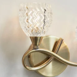 Boyer 2 Light Wall Light Antique Brass