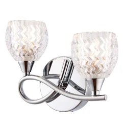 Boyer 2 Light Wall Light Polished Chrome