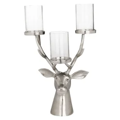 Braawe Silver Deer Multi Candle Holder
