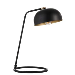 Brair Black and Antique Brass Desk Table Lamp