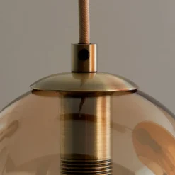 Branco 5 Light Antique Brass Ceiling Pendant Bar