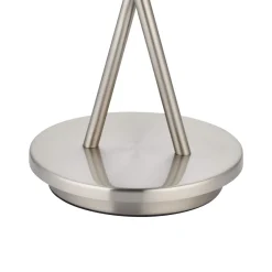 Branco 2 Light Chrome & Smoked Glass Table Lamp