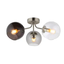 Branco 3 Light Semi-Flush Ceiling Light