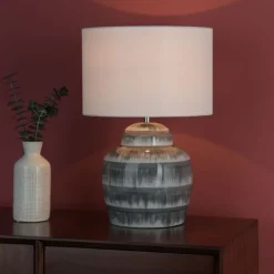 Brenna Grey Table Lamp