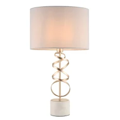 Briar Gold And White Marble Table Lamp