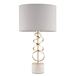 Briar Gold And White Marble Table Lamp