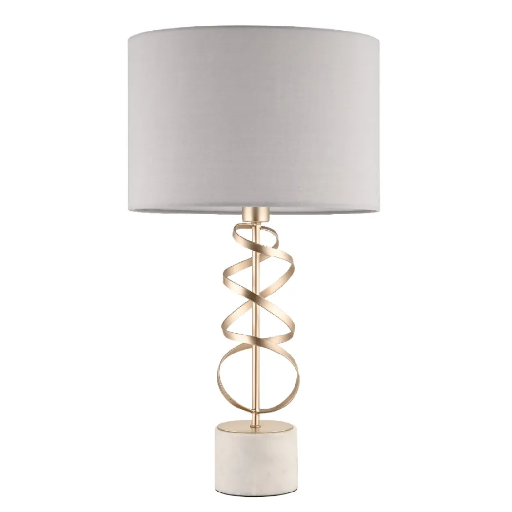 Briar Gold And White Marble Table Lamp