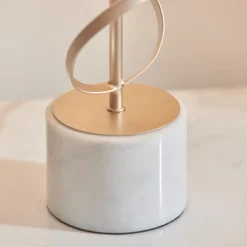 Briar Gold And White Marble Table Lamp