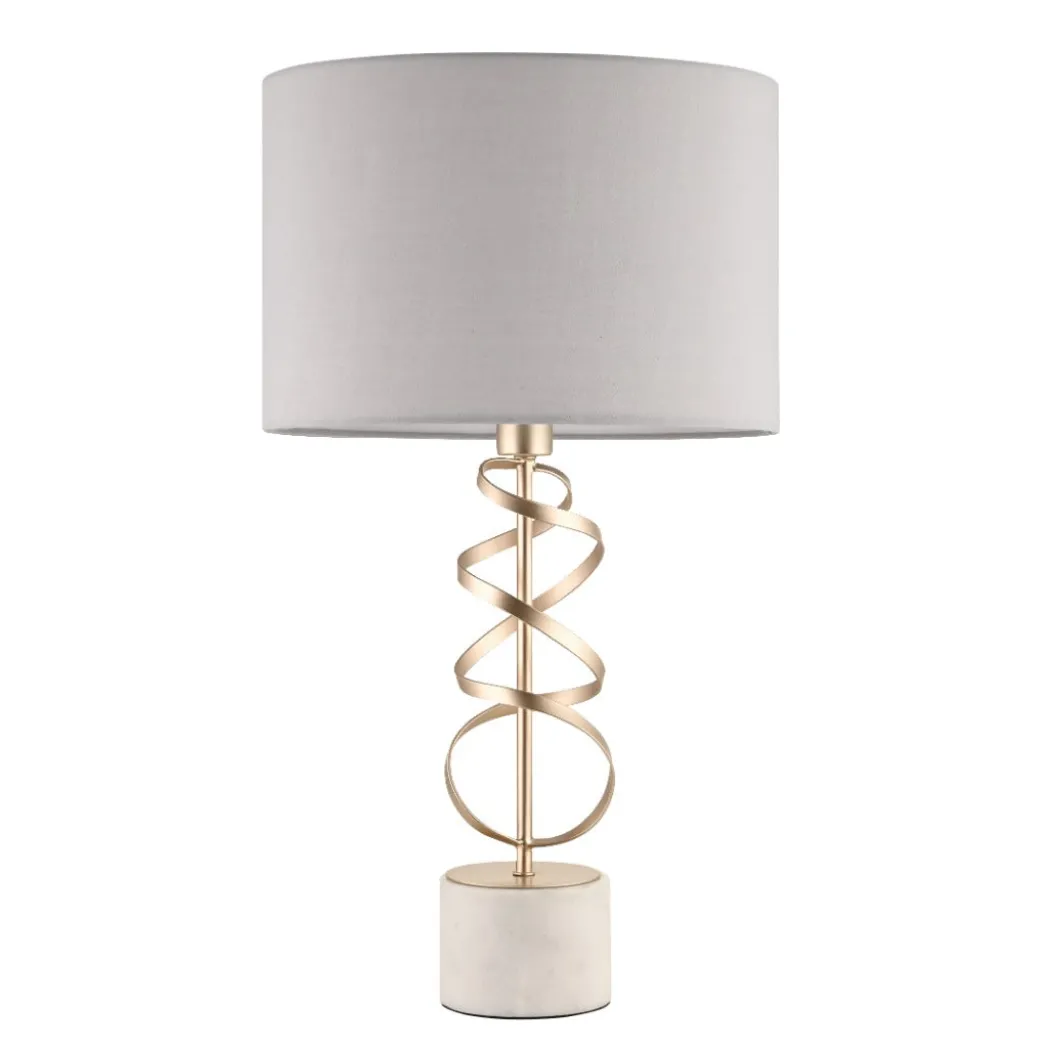 Briar Gold And White Marble Table Lamp