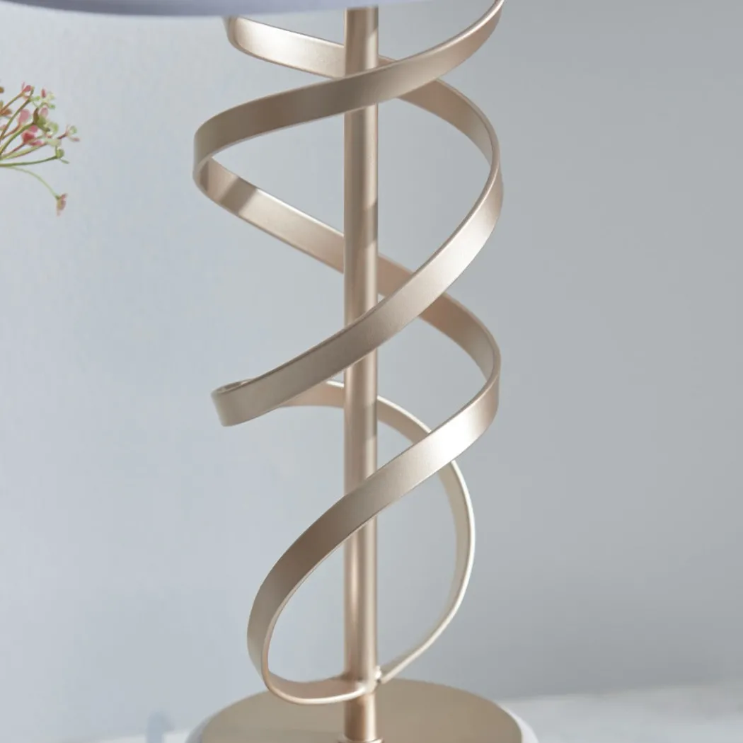 Briar Gold And White Marble Table Lamp