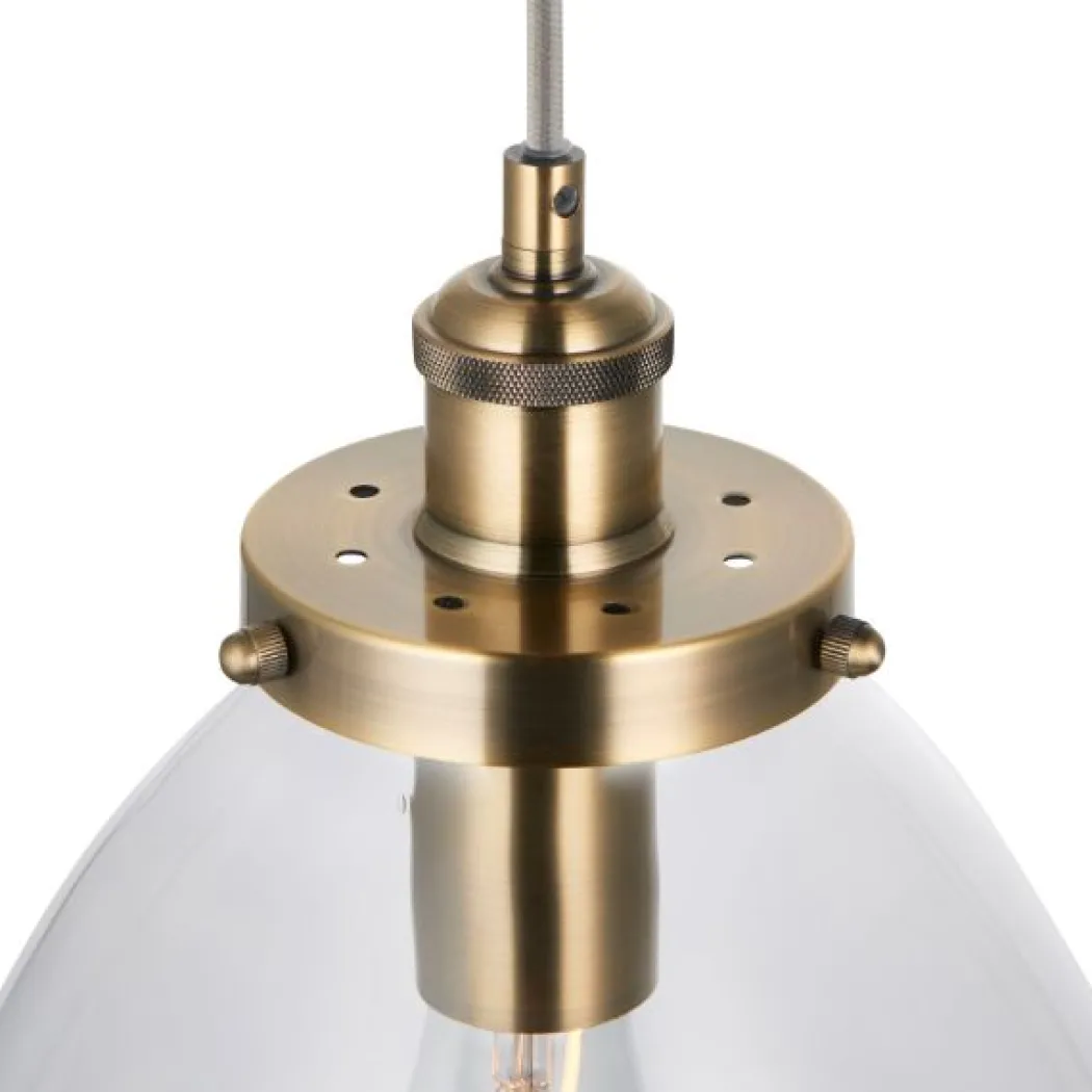 Brunswick Antique Brass Ceiling Pendant