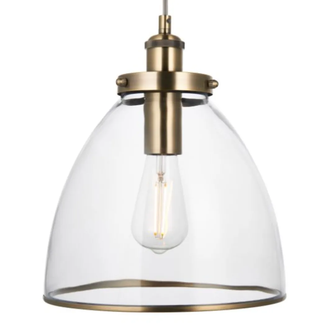 Brunswick Antique Brass Ceiling Pendant