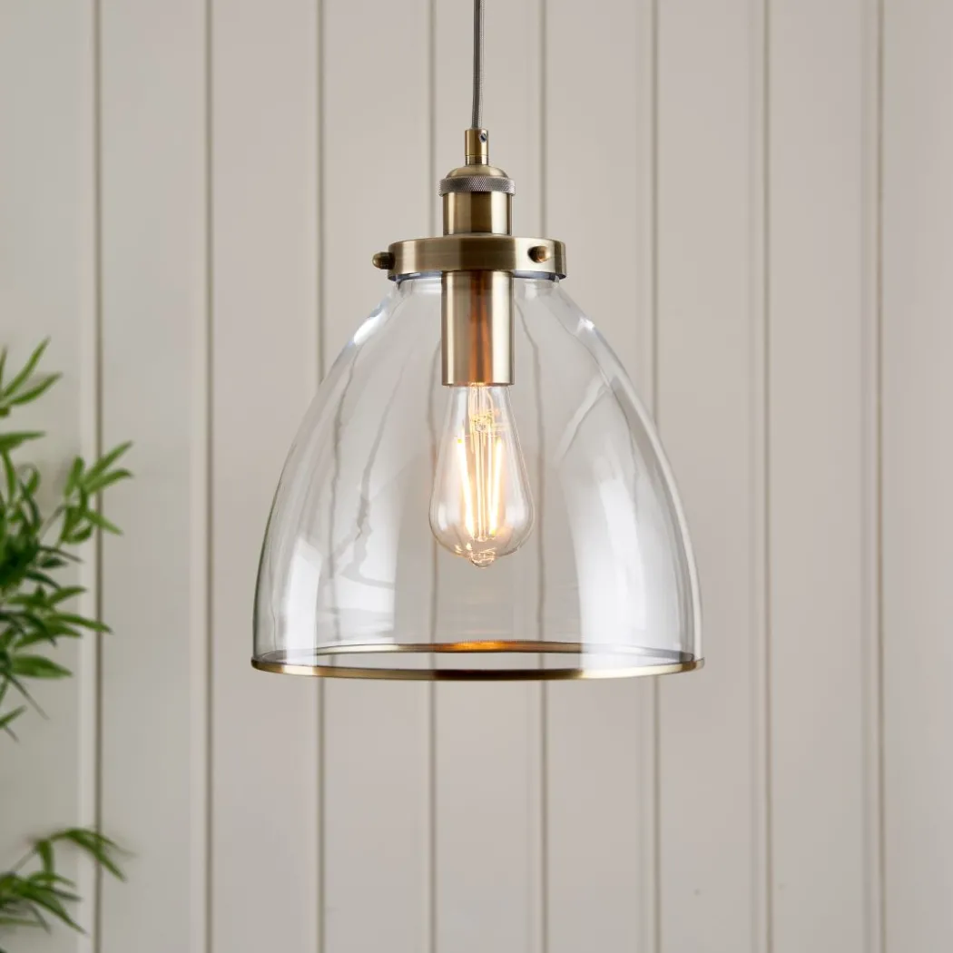 Brunswick Antique Brass Ceiling Pendant