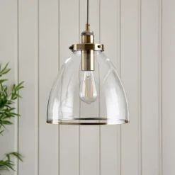Brunswick Antique Brass Ceiling Pendant