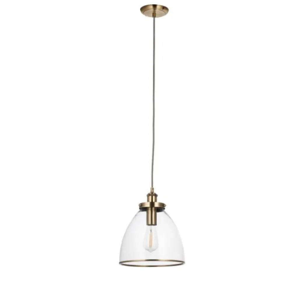 Brunswick Antique Brass Ceiling Pendant