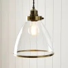 Brunswick Easy-Fit Antique Brass Pendant