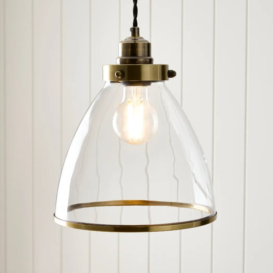 Brunswick Easy-Fit Antique Brass Pendant