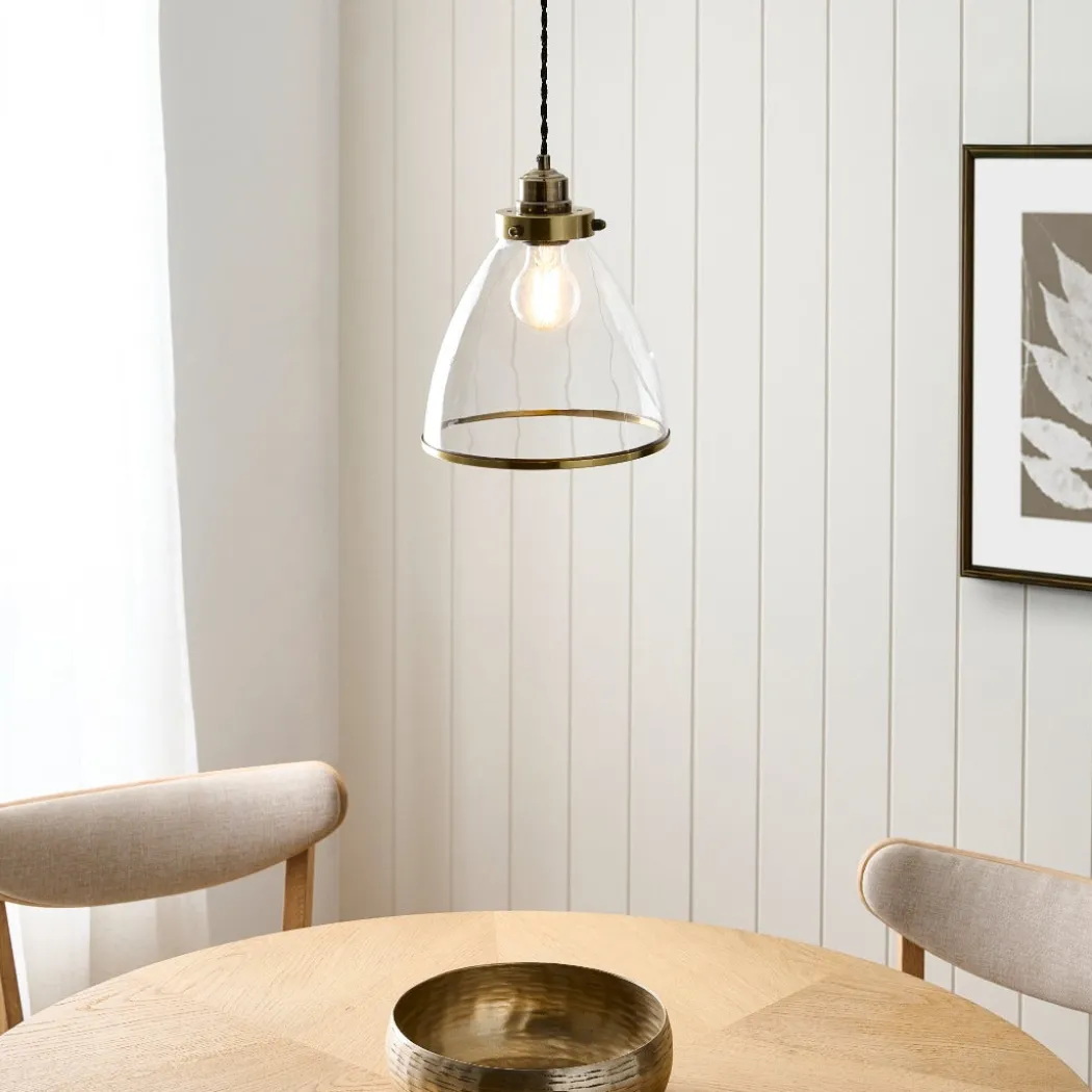 Brunswick Easy-Fit Antique Brass Pendant
