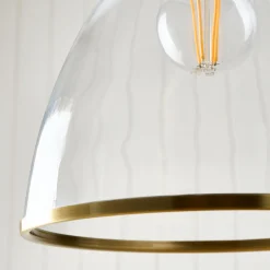 Brunswick Easy-Fit Antique Brass Pendant