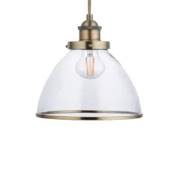 Brunswick Easy-Fit Antique Brass Pendant