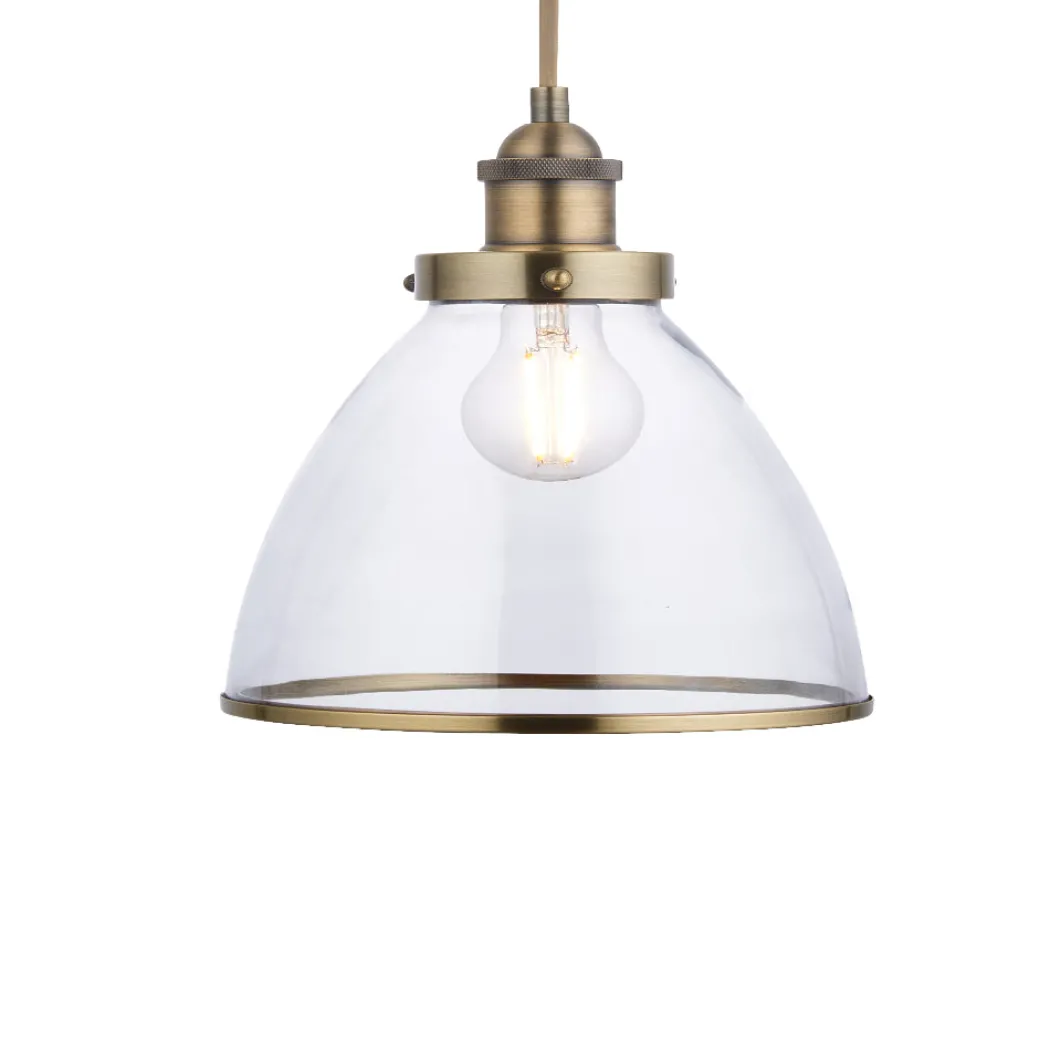 Brunswick Easy-Fit Antique Brass Pendant