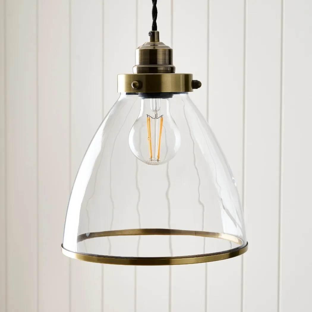 Brunswick Easy-Fit Antique Brass Pendant