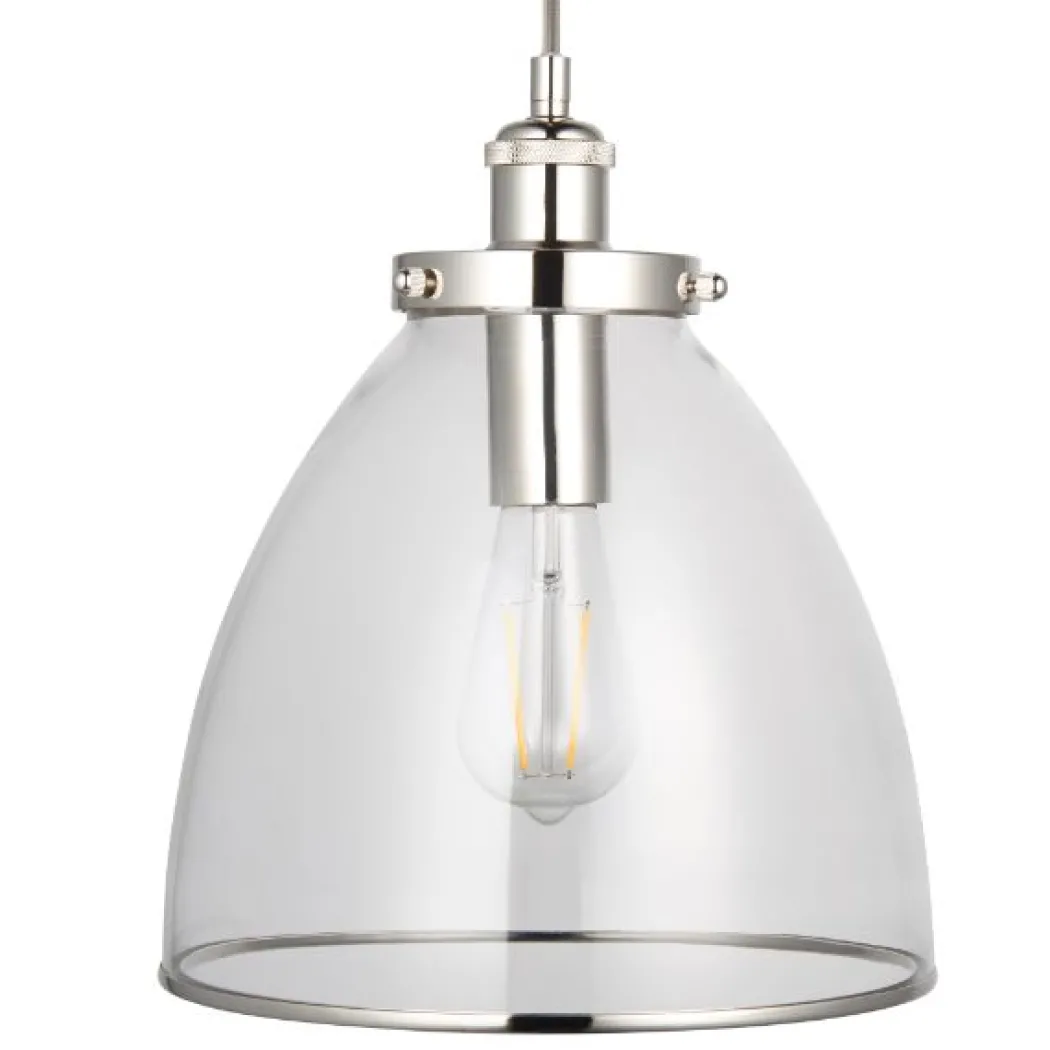 Brunswick Polished Nickel Ceiling Pendant