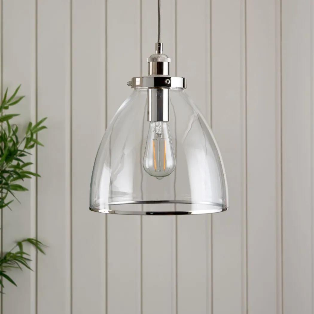 Brunswick Polished Nickel Ceiling Pendant