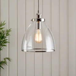 Brunswick Polished Nickel Ceiling Pendant