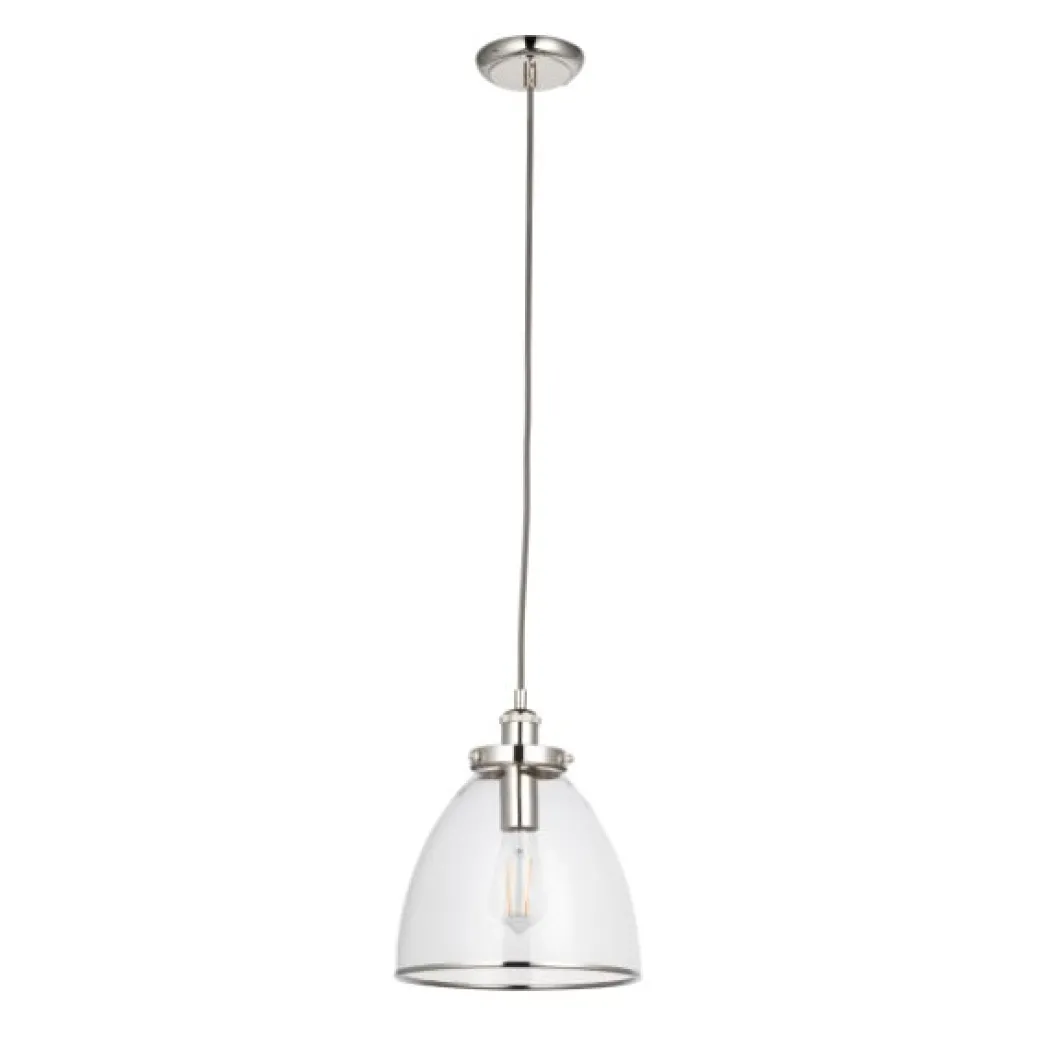 Brunswick Polished Nickel Ceiling Pendant