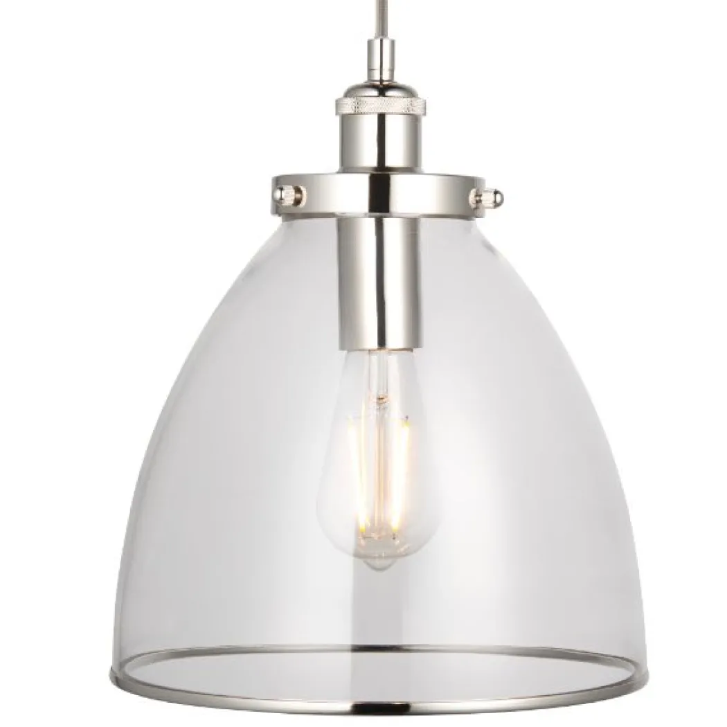 Brunswick Polished Nickel Ceiling Pendant