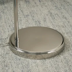 Brunswick Polished Nickel & Glass Task Floor Lamp