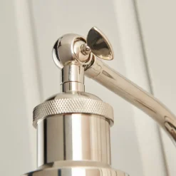 Brunswick Polished Nickel & Glass Wall Light