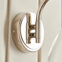 Brunswick Polished Nickel & Glass Wall Light