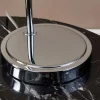 Brunswick Polished Nickel & Glass Desk Table Lamp