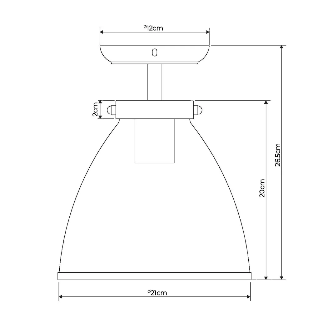 Brunswick Satin Nickel and Clear Glass Semi-Flush Ceiling Light