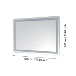 Buenavista Landscape LED Large Touch Bathroom Mirror