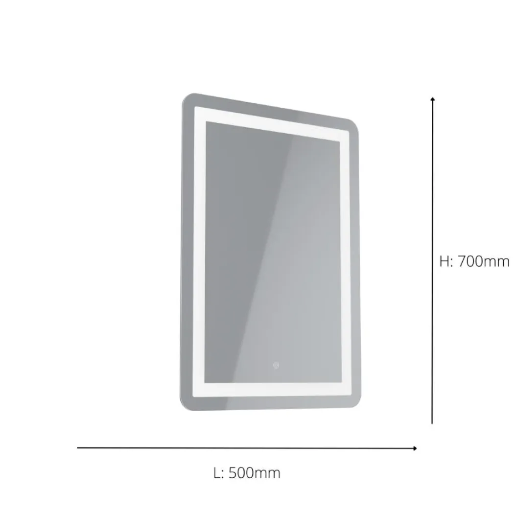 Buenavista Portrait LED Small Touch Bathroom Mirror