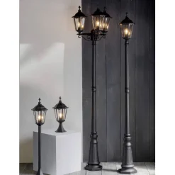 Burford Outdoor 3 Light Post Lantern Light
