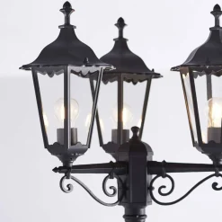Burford Outdoor 3 Light Post Lantern Light