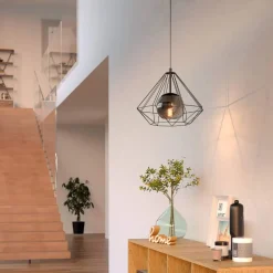 Burton Black Pendant Ceiling Light