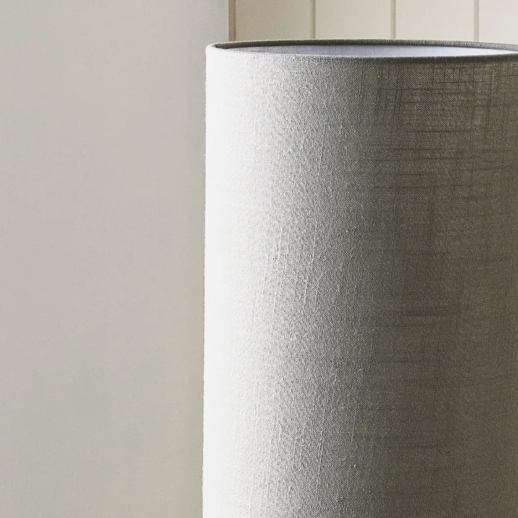 Buxton Grey Column Floor Lamp