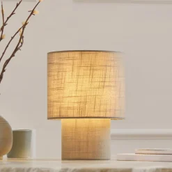 Buxton Grey Mini Table Lamp