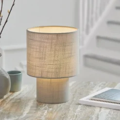 Buxton Grey Mini Table Lamp