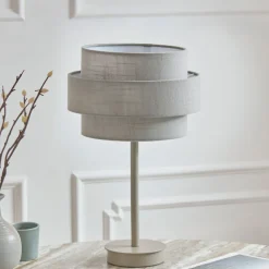 Buxton Grey Table Lamp