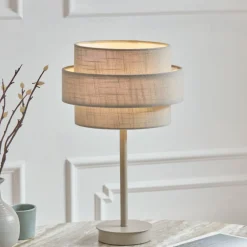 Buxton Grey Table Lamp