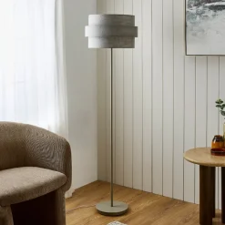 Buxton Light Grey Floor Lamp